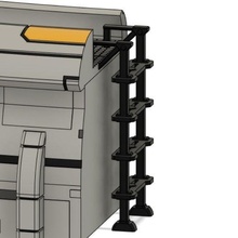 Gebot Mauer Leiter Spiel Kriegshammer Tau 40k Terrain Verteidigung Wargaming Gebäude 3d print model - Mito3D