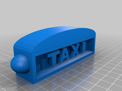 Taxi signe 3d impression 3d print model - Mito3D