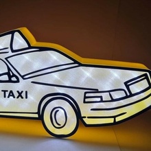 taxi york nyc new car because yellow black usa vehicle transport passengers 3d print model - Mito3D