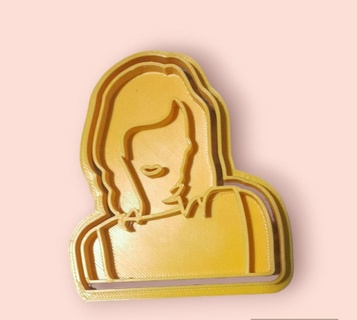 taylor swift silhouette cutter taylorswift network cutting cookies pastry shop toureras food cookie 3d print model - Mito3D