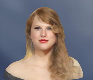 taylor swift person body human face bust music use 2022 3d print model - Mito3D