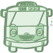 tayo little bus 3 cookie cutter tool 1 3d print model - Mito3D