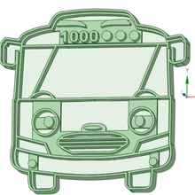 tayo little bus 4 cookie-cutter tool cookie cutter 3d print model - Mito3D