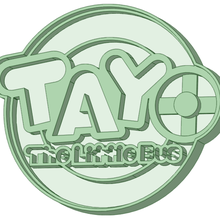 tayo logotipo de cortador la galleta herramienta el cookie 3d print model - Mito3D
