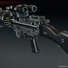 t-21b heavy blaster jeu starwars accessoires de scalemodel cosplay la réplique ciblage fusil 3d print model - Mito3D