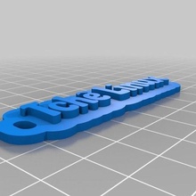 tche linux jewelry customized keychains 3d print model - Mito3D