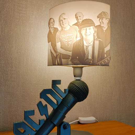 tdca lamp art acdc sing litophane house 3D print model - Mito3D