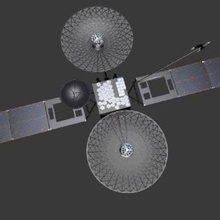 tdrs game 3d model spacecraft satellite eyes solar system tdrss 3d print model - Mito3D