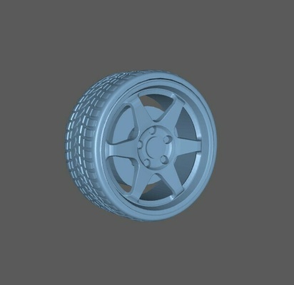 te 37 rim hot wheels 1 64 wheel car disc rims jant jdm germany 3d print model - Mito3D