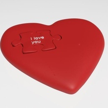 te amo corazon rompecabezas amor corazón juguete Arte 3d print model - Mito3D