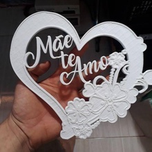 te amo mae cora corazón amor 3d print model - Mito3D
