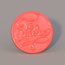 te quiero drinkcoaster coaster love idealab drinkcoasters household valentinesday valentine valentines spain spanish mexico south-america 3d print model - Mito3D