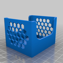 tea bag caddy - honeycomb smaller dispenser holder storage teaheater containers 3d print model - Mito3D