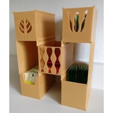tea box teabox teabag teabags holder household kitchen 3d print model - Mito3D