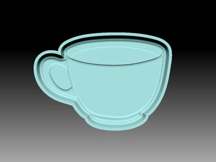 tea cup bath bomb mold shampoo solid soap press mould teacup drinks 3d print model - Mito3D