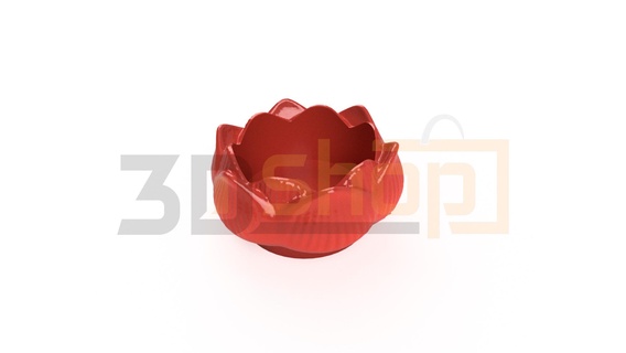 tea light - candle holder cup flower decoration Home teacup candlelight teacandle candlelightdinner valentinesday christmas xmas flowercup flowervase 3d print model - Mito3D