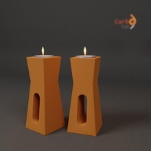 té ligero vela soporte t2 candelero diseño interior decoración 3d print model - Mito3D