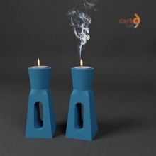 tea light candle holder - t3 candlestick design interior decor 3d print model - Mito3D