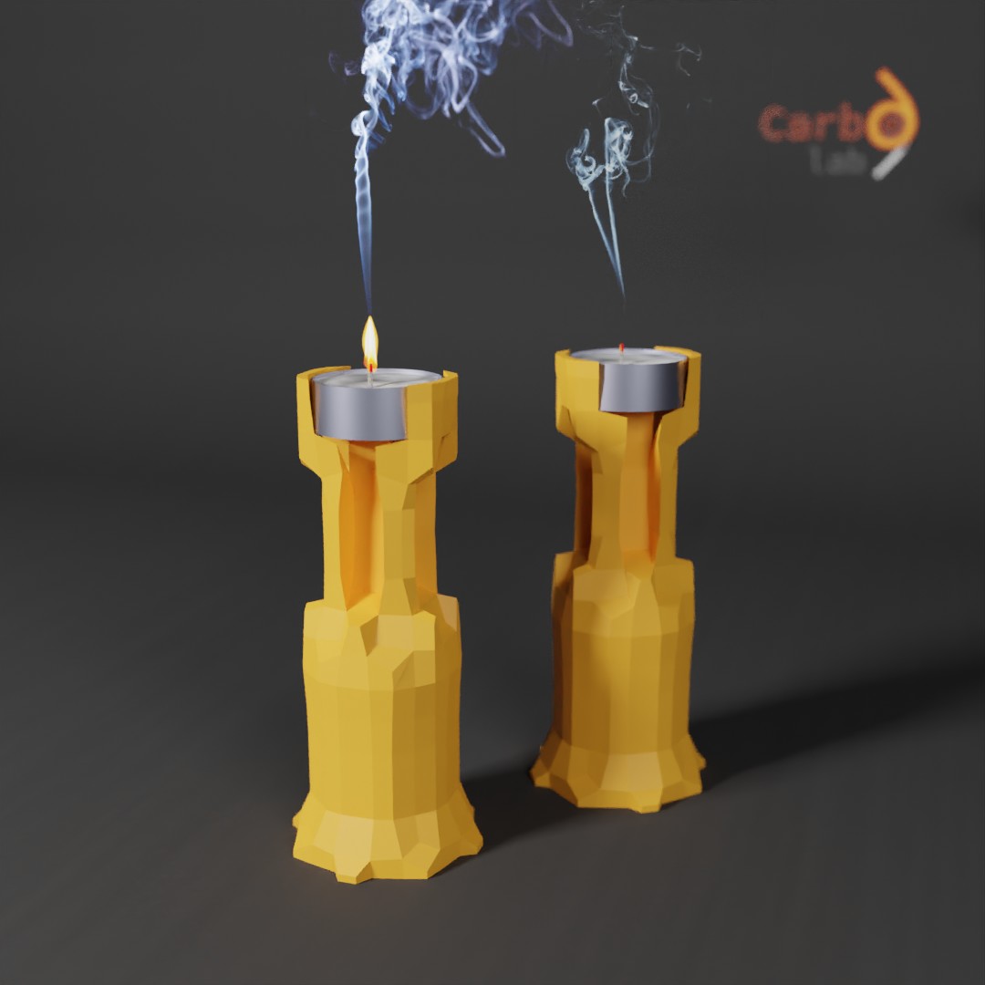 tea light candle holder - vena Home candlestick home design interior decor candelero porta candela 3D print model - Mito3D