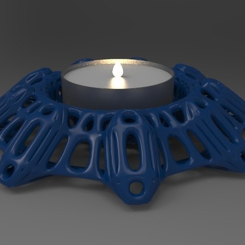 tea light holder home 3D print model - Mito3D