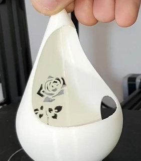té ligero soporte florero Rosa 3d print model - Mito3D