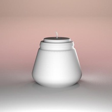 lumière de thé pack 1 la maison décor bougie à réchaud conception cool lowpoly les courbes 3d print model - Mito3D