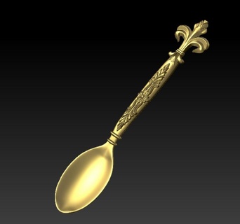 tea spoon 3d print model - Mito3D