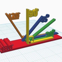 öğretmek açıları yapımı modüler iletki matematik 3d print model - Mito3D