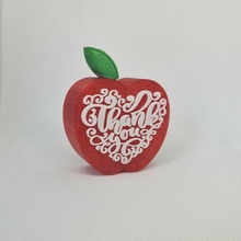 teacher gift thank you apple various 3d print model - Mito3D