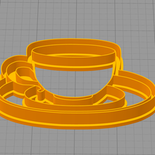 teacup cutter cup tea coffee beverage cake biscuit cookie 3d printer british american model drink mug drinker ceramic glass juice milk delicios tasty eat food toy fun cut mini small big medium size play this is a it's very well modelled and ideal for making biscuits (/cookies) probably the best that you can find on entire platform dough 3d print model - Mito3D