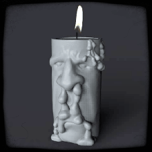 tealight candela titolare supporto arrogante naso 3d print model - Mito3D