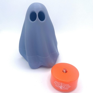tealight ghostie ghost spooky halloween scary lightup light teatlight presupported dnd 3d print model - Mito3D