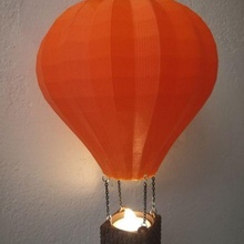 tealight holder hot air balloon decor 3d print model - Mito3D