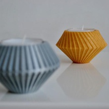 tealight holder twist home decoration cozy pukata free 3d print model - Mito3D