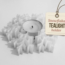 tealight snowflake holder - christmas decoration home candle ornament decor nsfw snowflakes tealightholder 3d print model - Mito3D