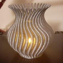 tealight turbinio vaso arte stl 3d print model - Mito3D