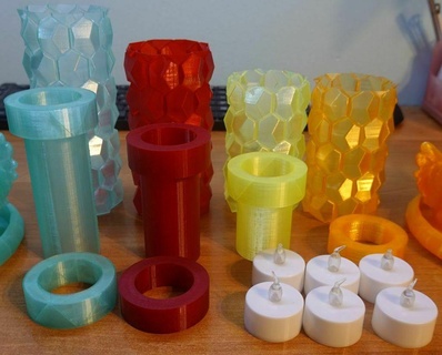 tealight vazo Kulp destek kartuş 15 3d print model - Mito3D