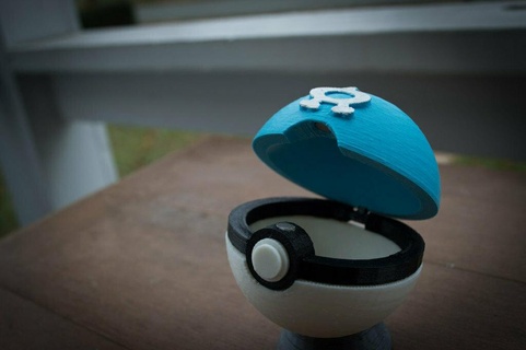equipo agua pokebola magnético corchete pokemon juguete juego juguetes accesorios 3d print model - Mito3D