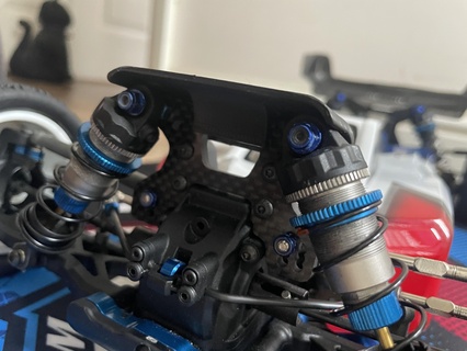 team associated b742 front shock protector teamassociated shockprotector rc10b74 rc10b742 b74 3d print model - Mito3D