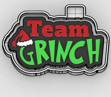 team grinch - freshie mold silicone box 3d model molding mould stl make manufacture molds boxes 3d print model - Mito3D