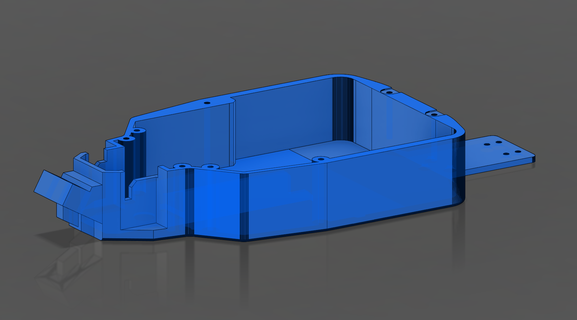 equipe Losi micro banheira chassis 3d print model - Mito3D