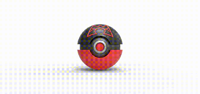 équipe magma génial Balle pokeball Pokémon concept récipient anime jouet impression imprimable équipemagmagreatball équipemagma grand ballon 3d print model - Mito3D