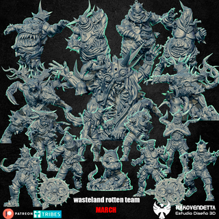 squadra putrido terre desolate nurgle sangue ciotola fantasia caos tentacoli 3d print model - Mito3D