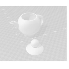 bule de chá vários água quente a decoração tabela office 3d print model - Mito3D