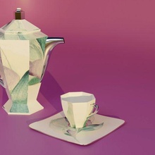 teiera muffa bollitore Vota piatto stoviglie cucina caffè tu bevanda 3d print model - Mito3D