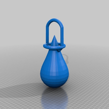 teardrop key jewelry keychains 3d print model - Mito3D