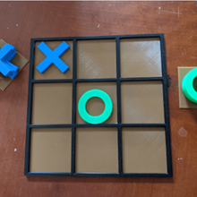 Çay oyunlar ta te oyuncaklar yazı tahtası oyun tik tac ayak parmağı eğlence 3d print model - Mito3D