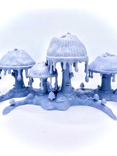 tears anguish mushrooms fantasy forest terrain tree wargames warham mushroom dungeonsanddragons faces night poison dnd pathfinder dryad goblins age sylvanet pre-supported wildwoods wild 3d print model - Mito3D