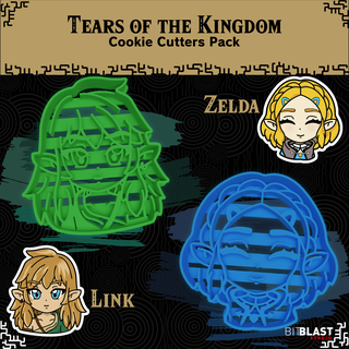 tears kingdom cookie cutters zelda tears kingdom link legend tloz nintendo switch breath wild  3d print model - Mito3D