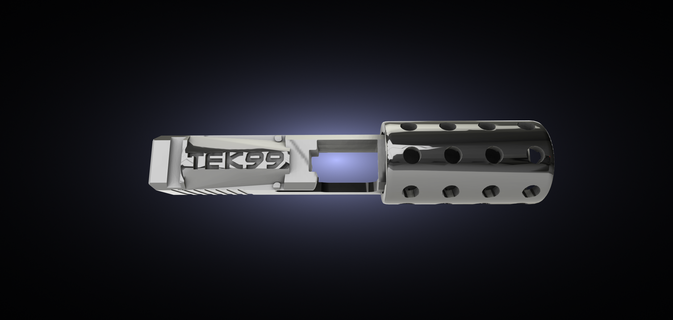 tec-9 inspired tek99 v1 slide g19 airsoftand more Tools glock frame 80% g17 g26 ar15 parts lower 19 17 sear 3d print model - Mito3D
